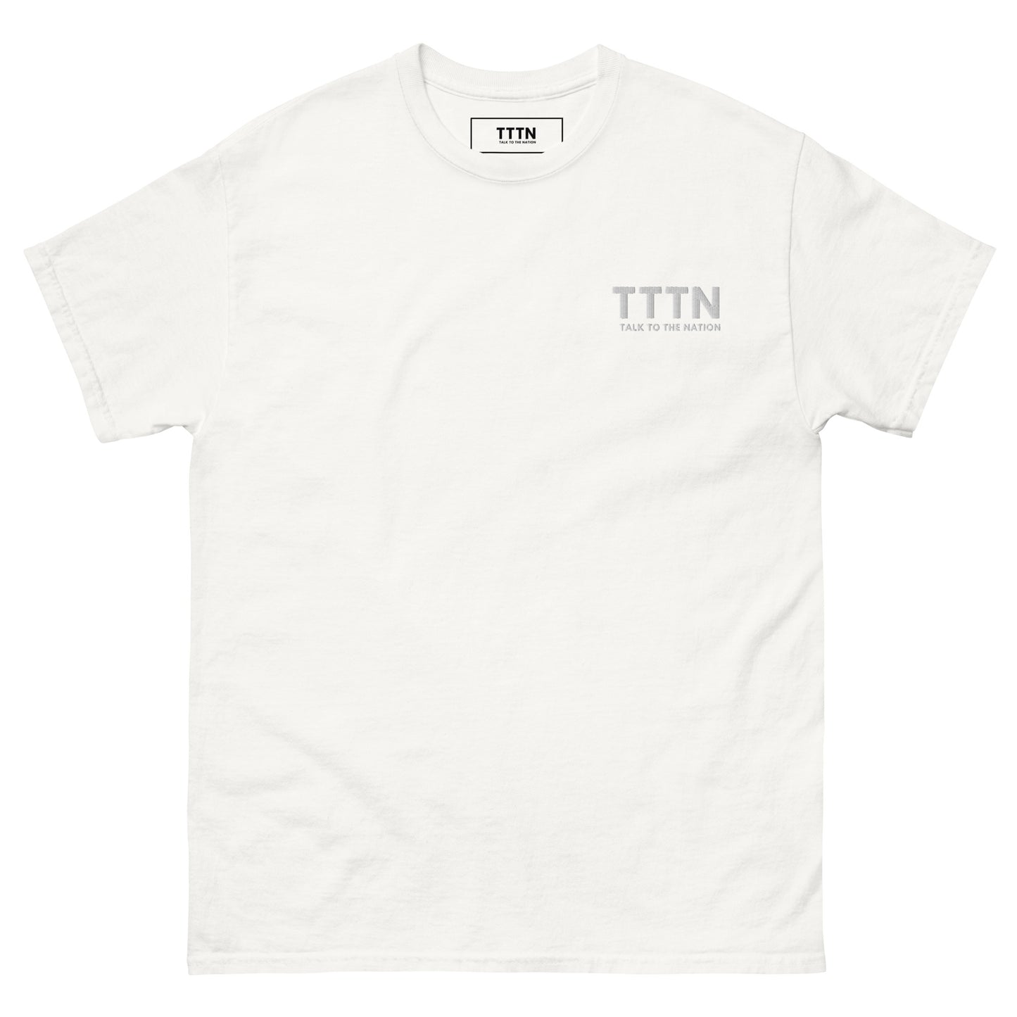 All White T-Shirt | Talk to the Nation