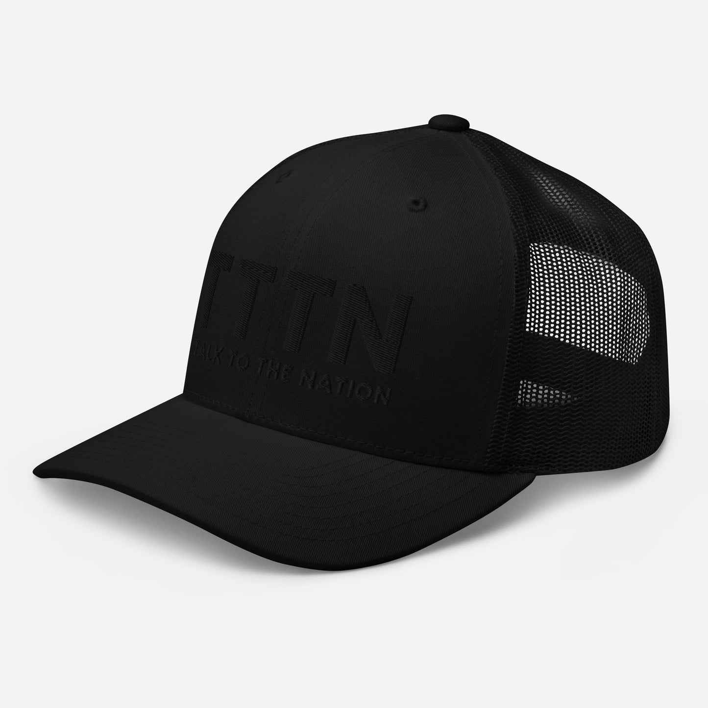 All Black Trucker Cap | Talk to the Nation