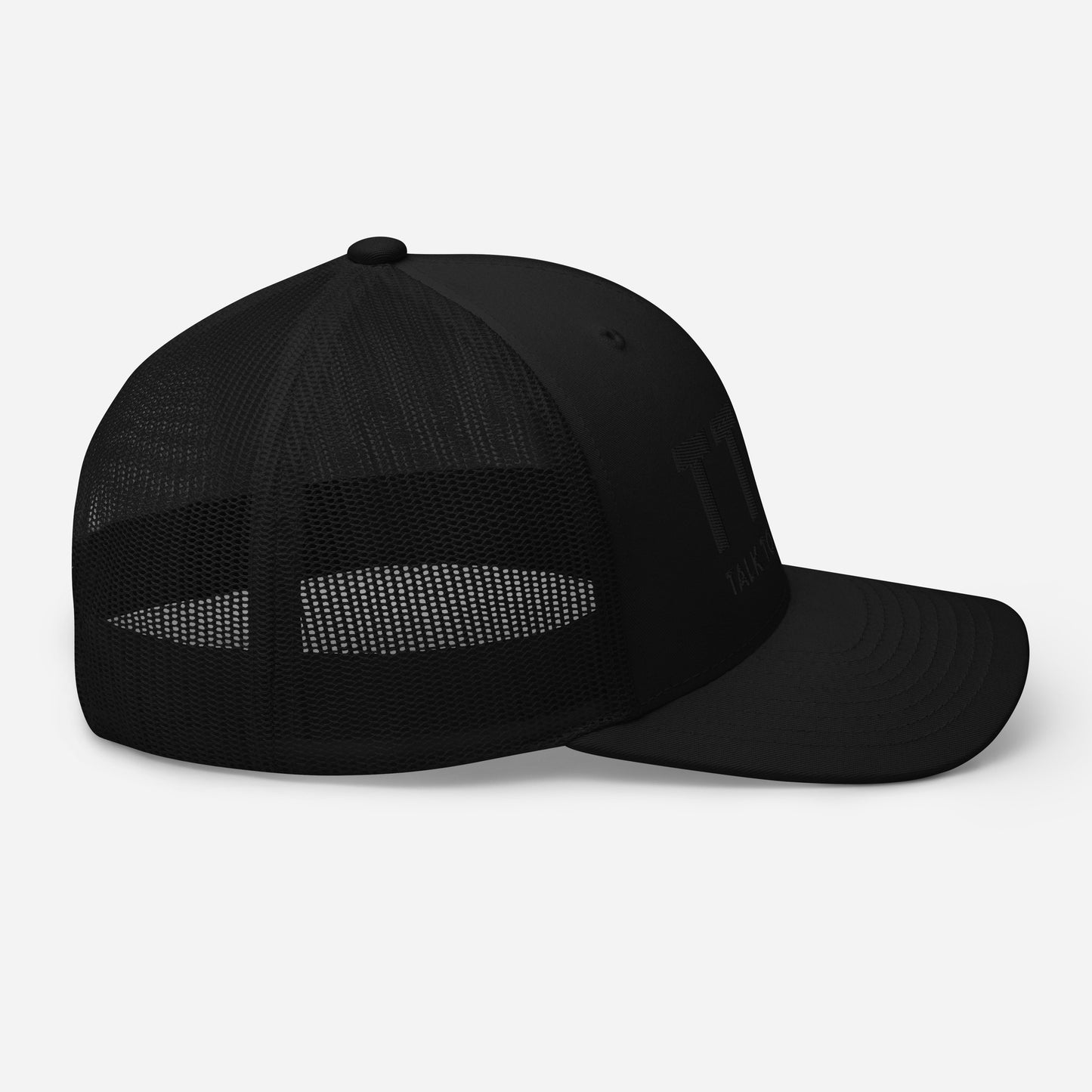 All Black Trucker Cap | Talk to the Nation